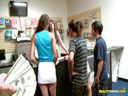 Hot Brunette Amateur Shows Her Butt To Cam