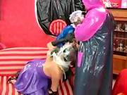 Kinky Femdom Fun With Nylon Masks And A Strapon