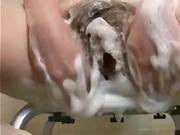 Chick Masterbating Her Curly Vagina,unshaved Pits, Priceless Nipps