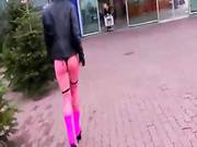 Emo Slut With No Pants Sucks Cock