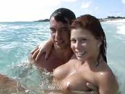 Hot Ass Momma With Tattoo Gets Rammed On The Beach