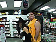 Kinky Slut Mia Is Flirting With Fat Dude In The Shop