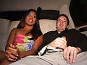 Alluring Asian Girl Arcadia Is Chilling On A Back Seat Of The Car