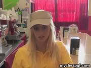 Blonde In Diner