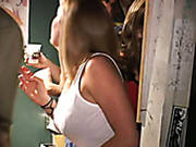 Drunk Blond Bitch Gonna Ride A Strong Dick Right At The College Party