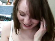Playful And Sexy Teen Eats Noodle And Sucks Dick