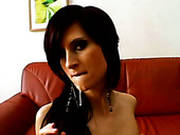 Cocky Stud Loads Mouth Hole Of One Skinny Brunette With Cum