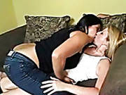 Juggy Asian Milf Gets Her Enhanced Big Jugs Oral Caressed By Hot Blonde