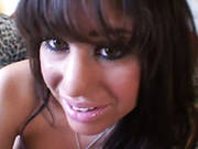 Dirty Slut Plays With Her Fake Big Tits And Sucks Dick