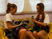 Extremely Enthralling Lesbian Sex Scene With Hot College Girls