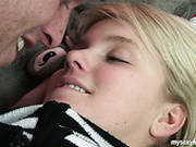 Tiny Pussy Hole Is Licked In A Hot Legal Teen Couple Sex Video