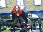 Redhead Amateur Uk Babe Monica Flashing A 