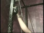 Slave Wearing Leather And Her Arms Tied G 