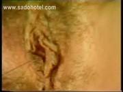Guy Puts Needles Trough The Nipples And P 