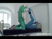 Bondage Babe In Latex Fingered And Fucked