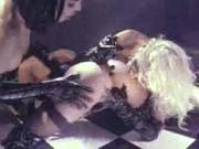 Lesbian Double Dildo Latex Fuck Anal Bead 