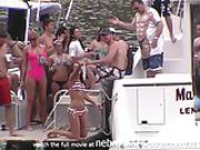 Drinking Beer Out Of Plastic Cocks While Partying