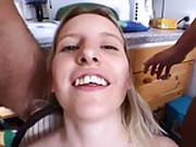 Dumb Young German Blonde 3some With Dp