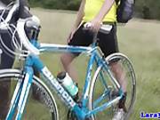 British Mature In Stockings Picks Up Cyclist For Fuck