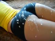 Spray Lotion On My Booty Shorts