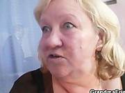 Granny Takes Two Cocks At Once