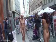Linda And Agnes Naked In Public