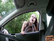 Marina Visconti Shows Her Tits And Gets Fucked Hard By The Driver