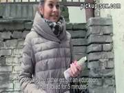 Eurobabe Emily Pounded With Stranger For Some Money