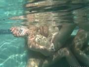 Lesbian Pool Hotties Use Toy In Pool