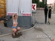 Pretty Sexy Girl Knox Suspended Dog Play Bondage