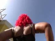 Dark Beauty Takes A Dragon Of A Cock
