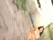 Sexy Latina Walks Naked In Public