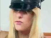 Blonde Female Cop In Service