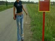 Cute Teen Roller Blader Rubs One Out