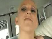 Blonde Gets Fucked In A Moving Van