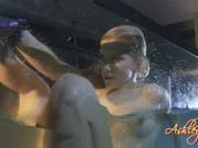 Ashley Fires Lusty Chick In The Aquarium Do Dildo Fuck