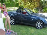 Sexy Young Slut Is Turned On By Expensive Cars