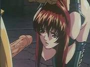 Anime Minx Chained Up And Forced To Give Head