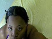 Enormous Black Slut Sucks A Desperate Dudes Wang