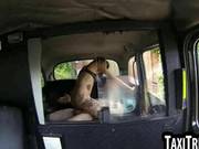 Hot Tattooed Brunette Babe Getting Fucked In A Taxi