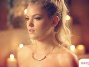 Perfect Blonde Playboy Babe Bathing