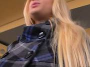 Eurobabe Flashes Her Big Boobs And Nailed In Trains Toilet