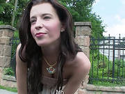 Elisabeth Exposes Tits And Pays Sex For A Free Ride After Being Stranded