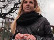 Real Amateur Blonde Eurobabe Twat Ripped In Toilet For Money