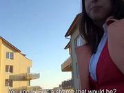 Pervert Dude Payed Amateur Brunette Eurobabe For Fucking