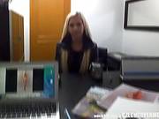 Slutty Blonde Model Was Not Shy At All When She Was Supposed To Fuck Her Agent