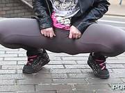 Lovely Girl With Pink Hair Is Not Shy At All When It Comes To Showing Her Pussy