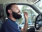 Busty Woman With Long, Brown Hair, Lisa Ann Is Sucking Fat Dick In A Huge Car