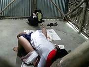 College Boy Is Fucking His Friend From Class In A Secret Place, Because He Likes Her