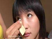 Horny Japanese Gets Spalshed With Jizz